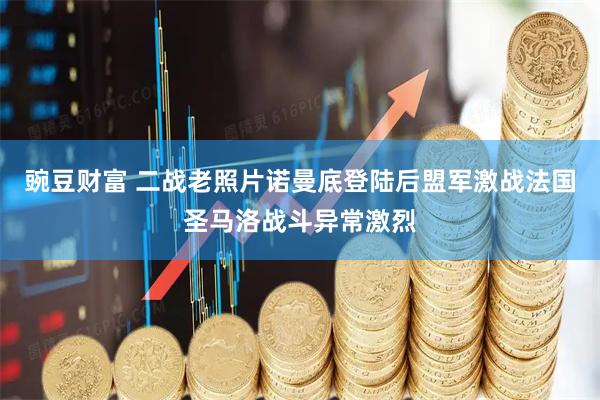 豌豆财富 二战老照片诺曼底登陆后盟军激战法国圣马洛战斗异常激烈