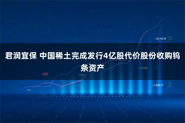 君润宜保 中国稀土完成发行4亿股代价股份收购钨条资产