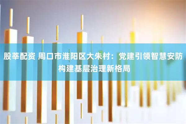 股莘配资 周口市淮阳区大朱村：党建引领智慧安防 构建基层治理新格局