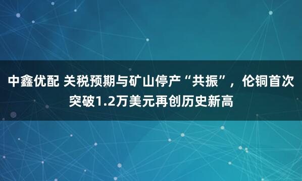 中鑫优配 关税预期与矿山停产“共振”，伦铜首次突破1.2万美元再创历史新高